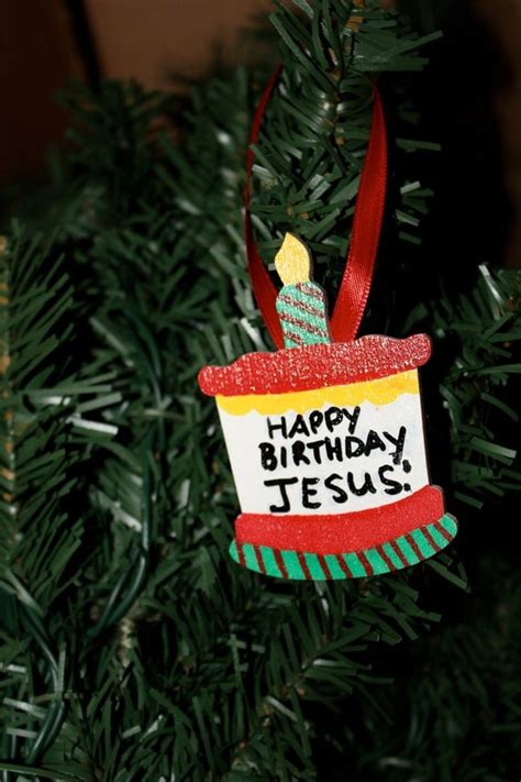 Items similar to Happy Birthday Jesus Ornament on Etsy