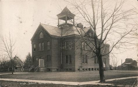 High School Sullivan, IL Postcard