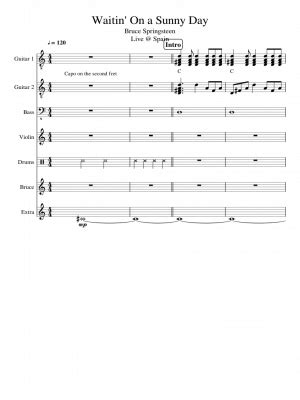 Free sheet music: Waitin On A Sunny Day- by Springsteen, Bruce, Play and Download any time