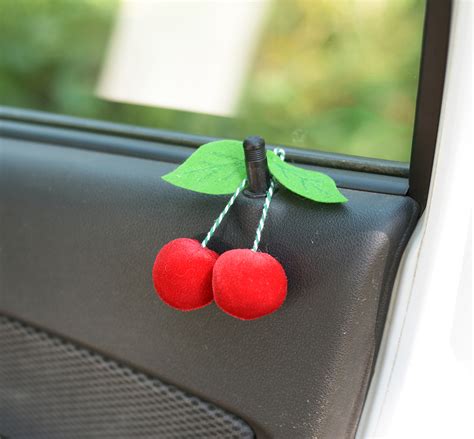 Cherry car accessory.Cherry car pendant present. Rear view m - Inspire ...