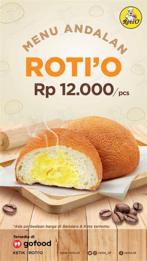 Menu at Roti O cafe, Depok, Jl. Stasiun Pondok Cina No.455