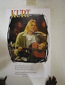 Amazon.com: (24x36) Kurt Cobain (Unplugged) Music Poster Print: Nirvana Unplugged Poster ...