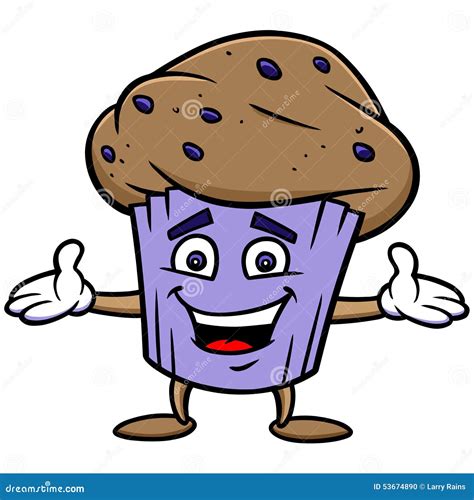 Blueberry Muffin Vector Illustration | CartoonDealer.com #53674890