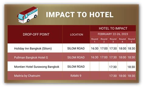 TGJF 2023 Shuttle Bus Schedule & Official Hotel