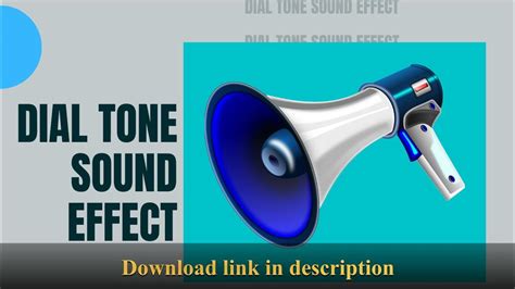 Dial tone sound effect - YouTube