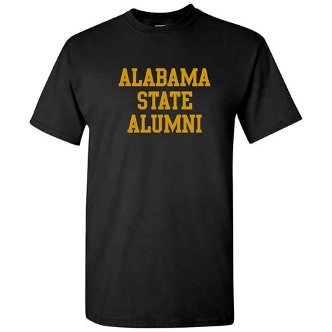 Alabama State University Hornets Basic Block Alumni Short Sleeve T Shi