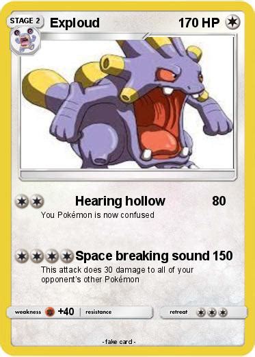 Pokémon Exploud 59 59 - Hearing hollow - My Pokemon Card