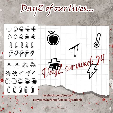 Dayz of Our Lives Status Icons - Etsy