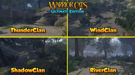 WARRIOR CATS ULTIMATE EDITION CLAN CAMPS REVAMPED | NEW UPDATE - YouTube