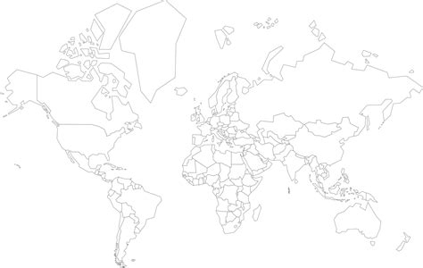 File Size World Map Empty Countries PNG Image With, 43% OFF