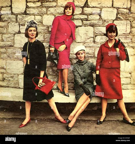 1960s UK Womens Fashion Magazine Plate Stock Photo - Alamy