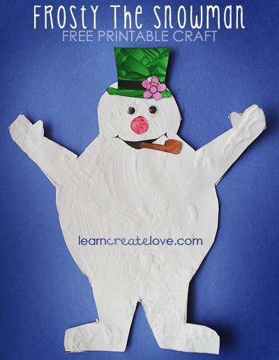 Printable Frosty the Snowman Craft