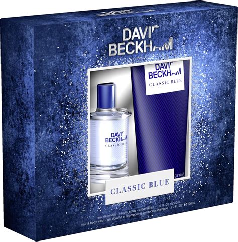 David Beckham Classic Blue Eau de Toilette 40 ml and Hair & Body Wash ...