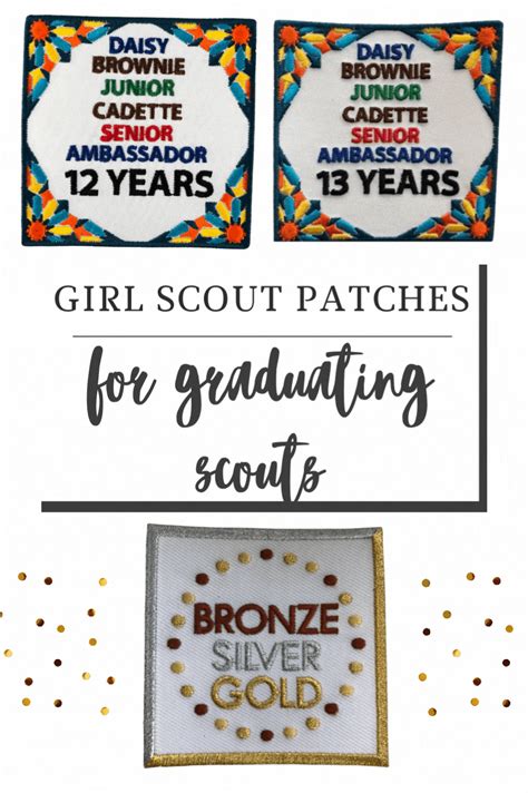 Custom Girl Scout Ambassador Bridging Patches Daisy Brownies, 13 Year Girl, Girl Scout Bridging ...