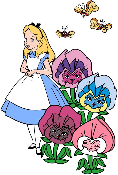 Alice In Wonderland Flower Faces Printables