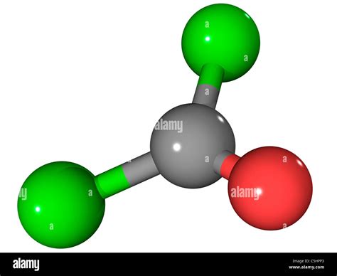 Phosgene chemical weapon molecule Stock Photo - Alamy