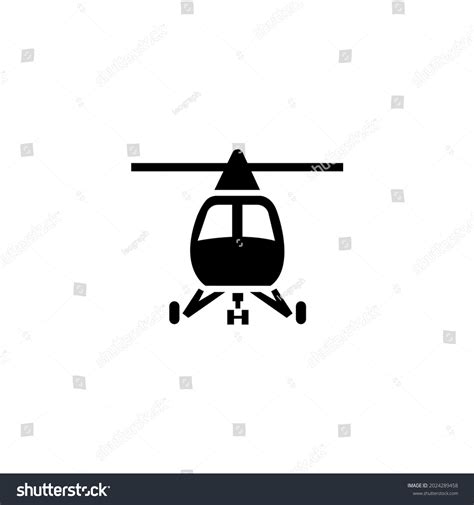 Helicopter Icon Logo Illustration Symbol Black Stock Illustration ...