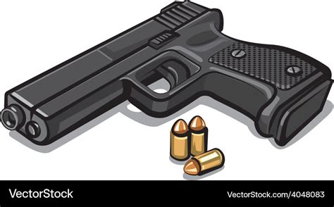 Pistol Royalty Free Vector Image - VectorStock