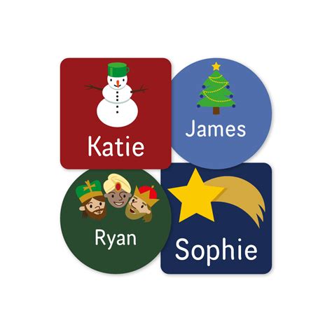 Christmas Name Labels | Mama Labels