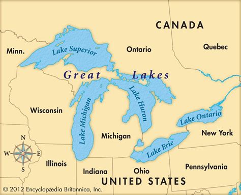 Map Of Great Lakes Region - Map Of The World