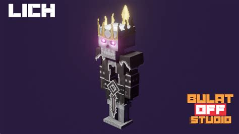 ArtStation - Lich Skeleton | Minecraft 3D Model