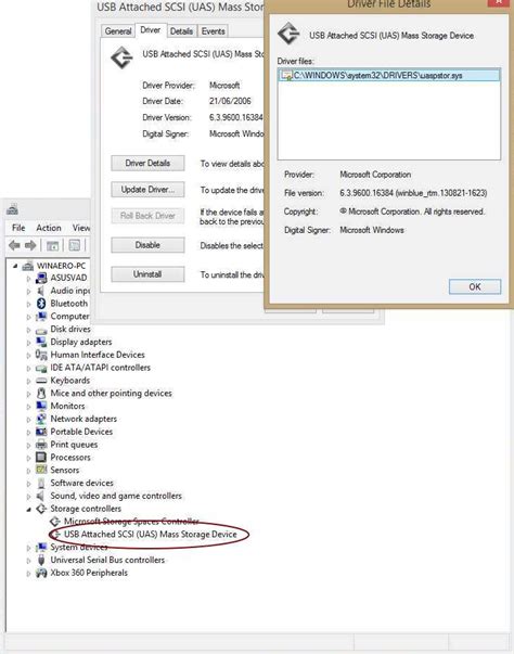 Check if your USB 3.0 device supports USB Attached SCSI (UAS) Protocol