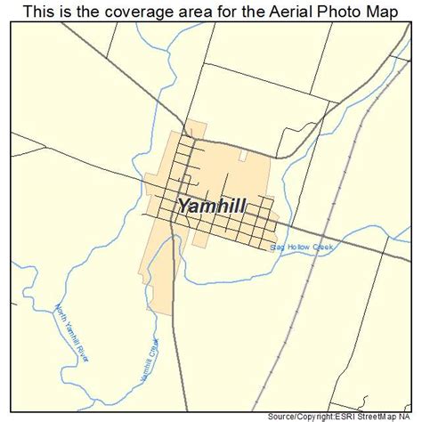 Aerial Photography Map of Yamhill, OR Oregon