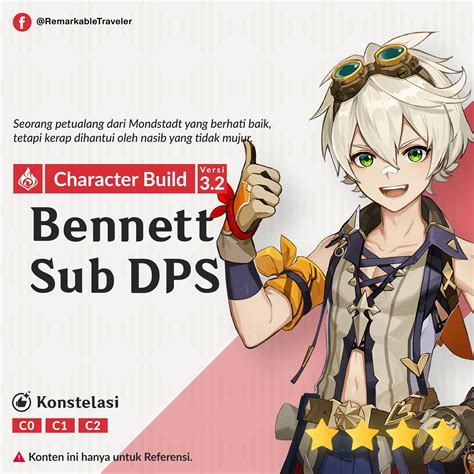 [Mini Guide] Character Build: Bennett Sub DPS [Build Karakter Bennett ...