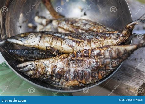 Grilled mackerel stock photo. Image of fest, heat, focus - 95101836