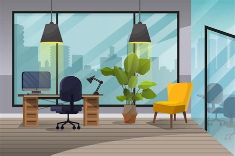 Free Vector | Office background for video conferencing