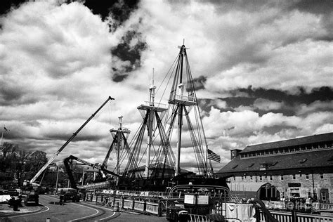 USS Constitution in dry dock Charlestown navy yard Boston USA Photograph by Joe Fox - Fine Art ...