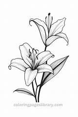 Free Printable Lily Coloring Pages For Kids sketch template