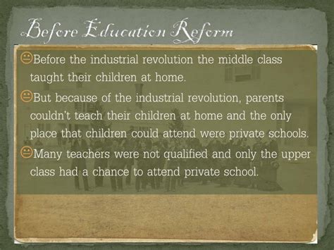 PPT - Education Reform in the 1800s PowerPoint Presentation - ID:2716159