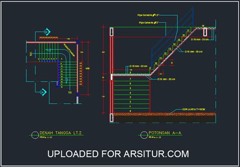 Detail Gambar Penulangan Tangga Koleksi Nomer 24
