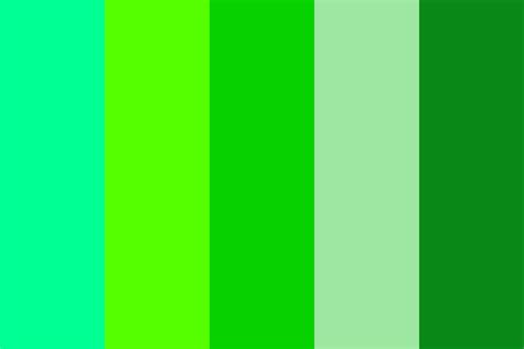 Green leaves Color Palette