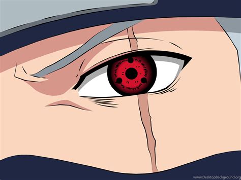 Naruto Shippuden Sharingan Kakashi Hatake Desktop Background