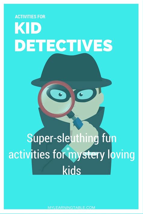 Free Kid Detective Activities