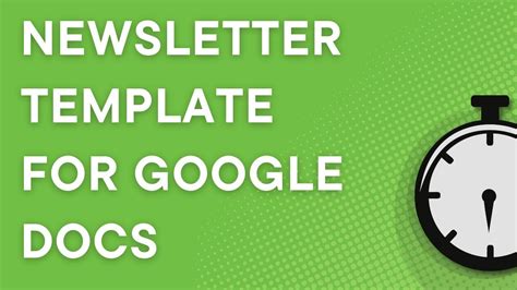 Google Docs tutorial: How to create a newsletter (printed or email) using a template (2023 ...