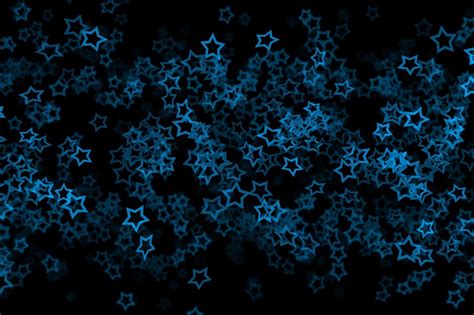 Blue And Black Stars Wallpaper