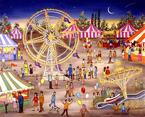 Ferris Wheel at the Carnival Painting by Linda Mears - Fine Art America