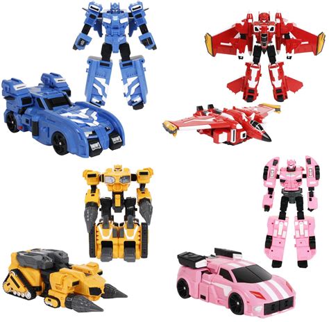 Buy MINI FORCE 2018 New Version Miniforce X Transforming Commando X-Machine Robot Car Set of 4 ...