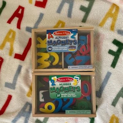 Melissa & Doug Deluxe Magnetic Letters And Numbers Set With 89 Wooden ...