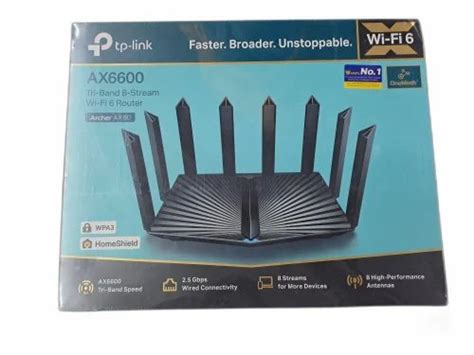 Wireless or Wi-Fi TP Link Archer AX6600 Tri Band 8 Stream Wifi 6 Router, 1 at best price in ...