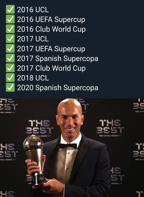 9 Finals. 9 Trophies. Zinedine Zidane. : r/realmadrid