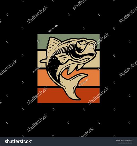 T Shirt Design Fishing Logo Design Stock Vector (Royalty Free ...