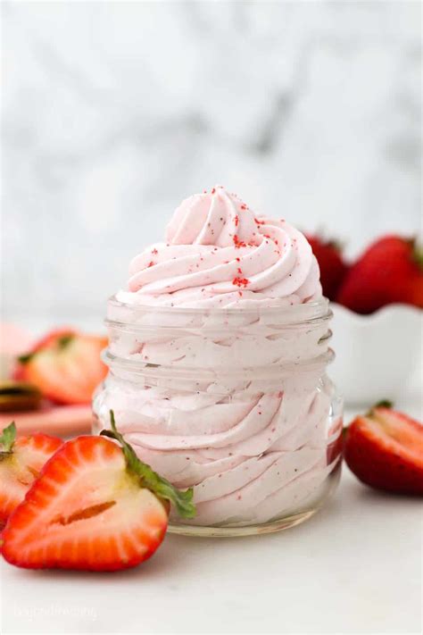 Easy Strawberry Whipped Cream | Beyond Frosting