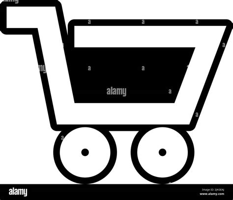 shopping cart icon black vector illustration Stock Vector Image & Art ...