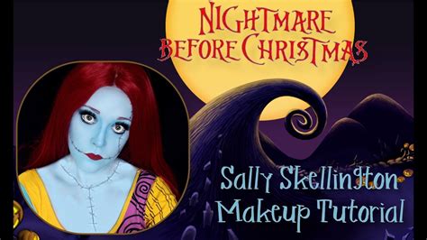 Sally Skellington The Nightmare Before Christmas Makeup Tutorial - YouTube