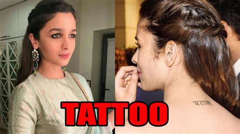 Learn The Meaning Behind Alia Bhatt's Tattoo | IWMBuzz