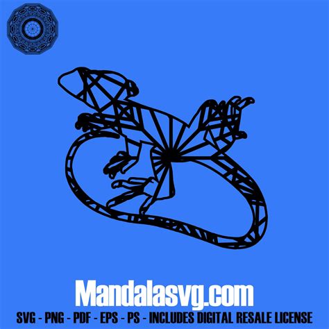 Basilisk Svg Files For Silhouette Mandala DXF Mandala Images | Svg, Mandala, Decal paper